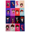 Kit com Meia Calça  40 Fios Lisos Com Desenhos Coloridas