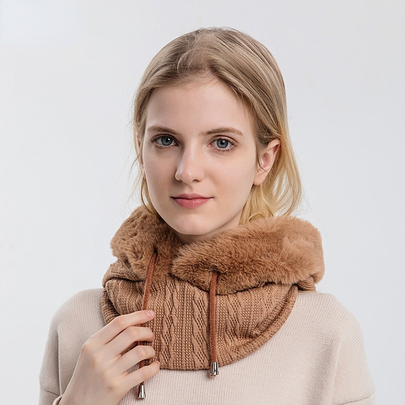 Touca com Cachecol e Máscara para Inverno