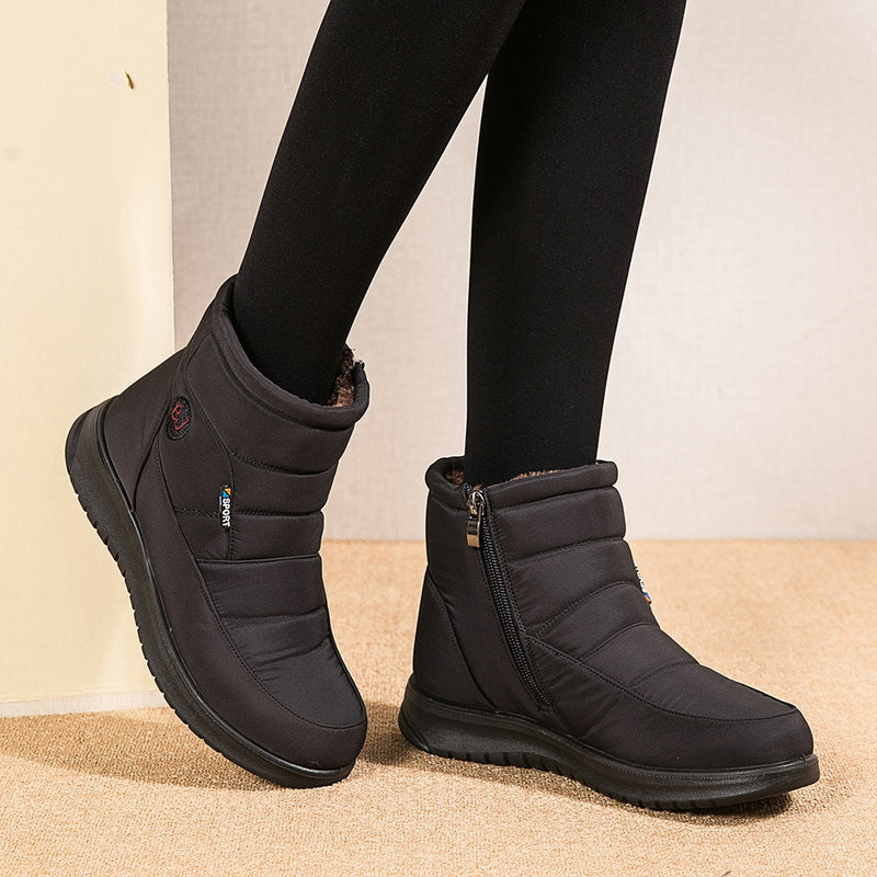 Bota Inverno Feminina Revestida em Lã