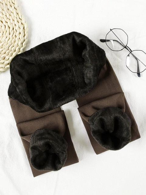 Meia-Calça de Veludo Inverno Russo