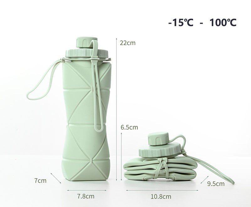 Garrafa para Água Dobrável 600ml