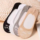 Meia Pé de Anjo Estilo Sapatilha Soquete Rendada