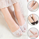 Meia Pé de Anjo Estilo Sapatilha Soquete Rendada