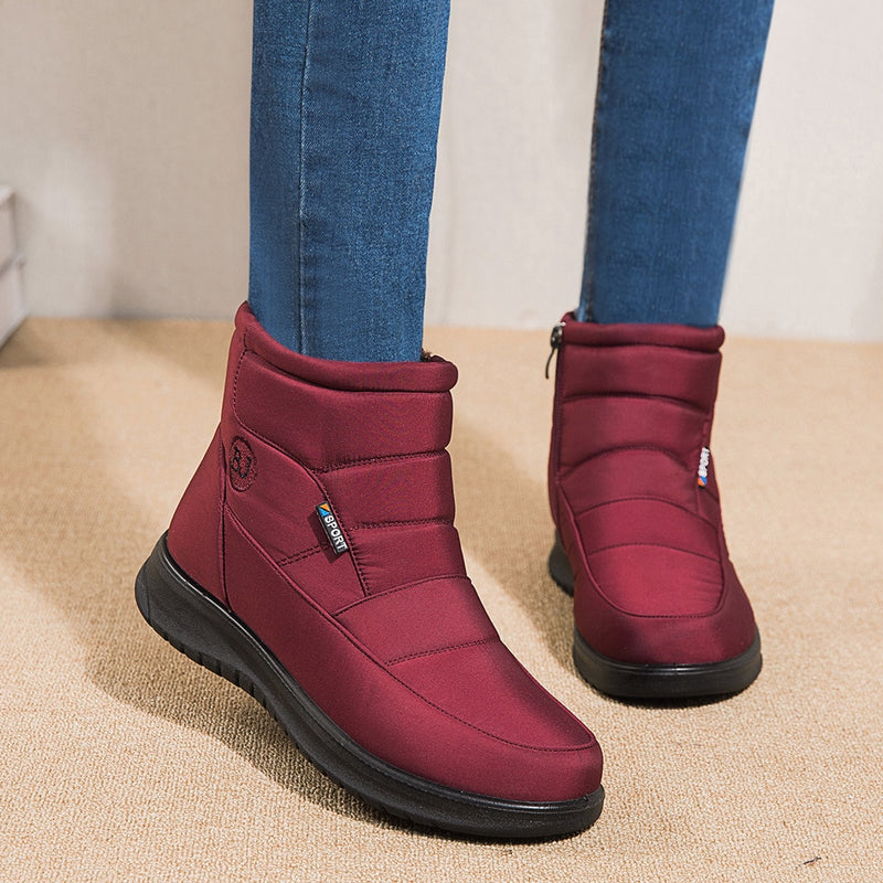 Bota Inverno Feminina Revestida em Lã