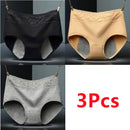 Calcinha Absorvente Seca e Suave em Algodão - Conjunto com 3Pçs